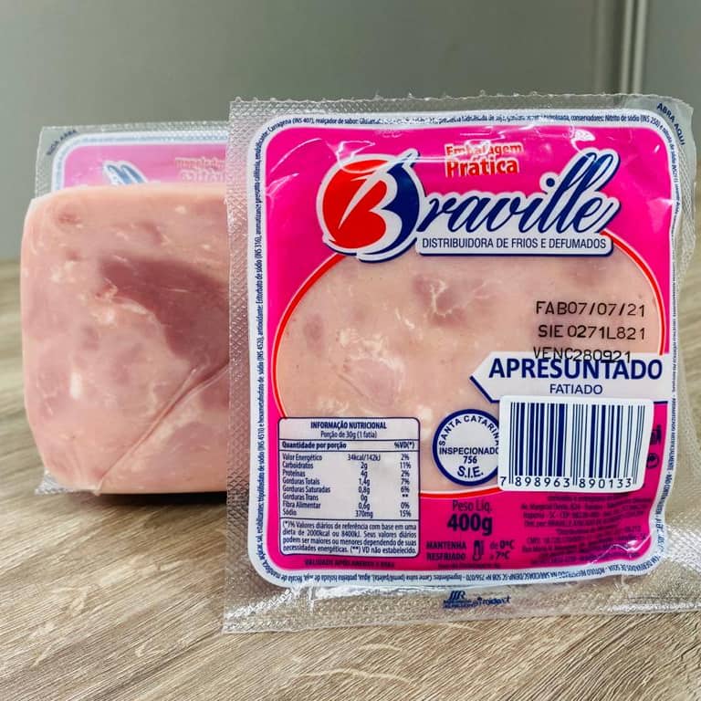 Apresuntado 400g Braville